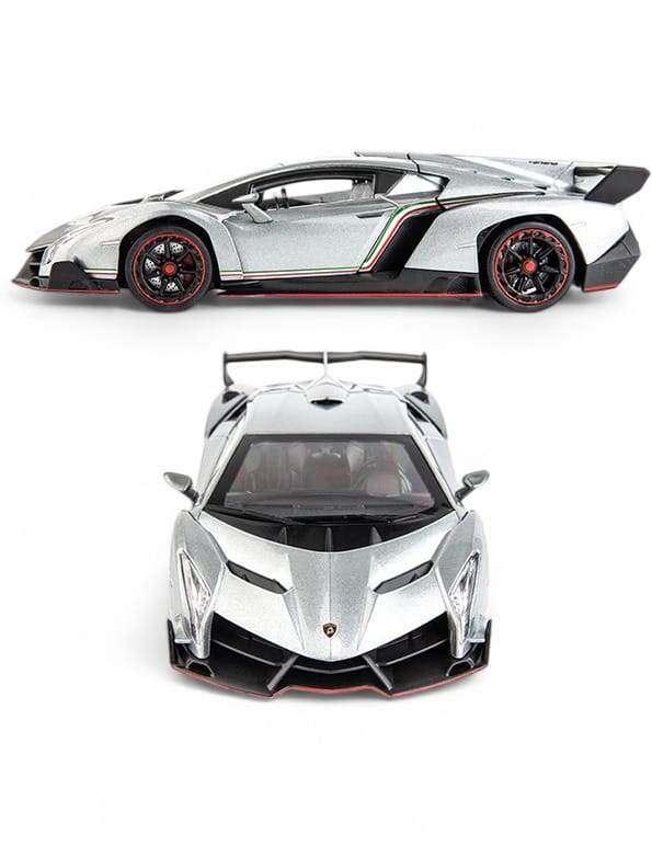 Lamborghini Veneno Model  Diecast  Scale 1:24 - Grey (TV-AG-24)