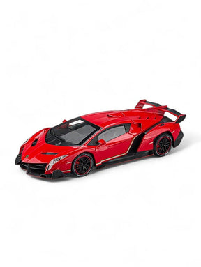 Lamborghini Veneno Metal Diecast Car - Big Size - Scale 1:24 - Red (TV-AG-24)