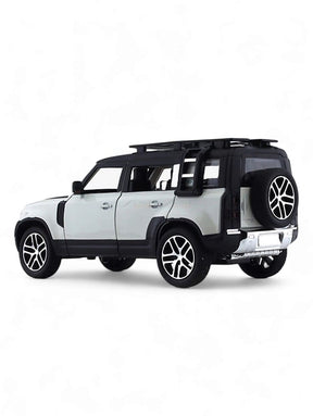 Land Rover Defender Metal Model Diecast Car - White (TV)