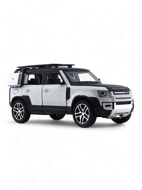 Land Rover Defender Metal Model Diecast Car - White (TV)