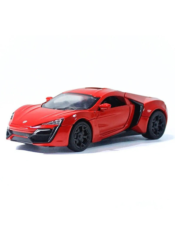 Lykan Hyper Sport Metal Diecast Car - Red - 1:32 Scale