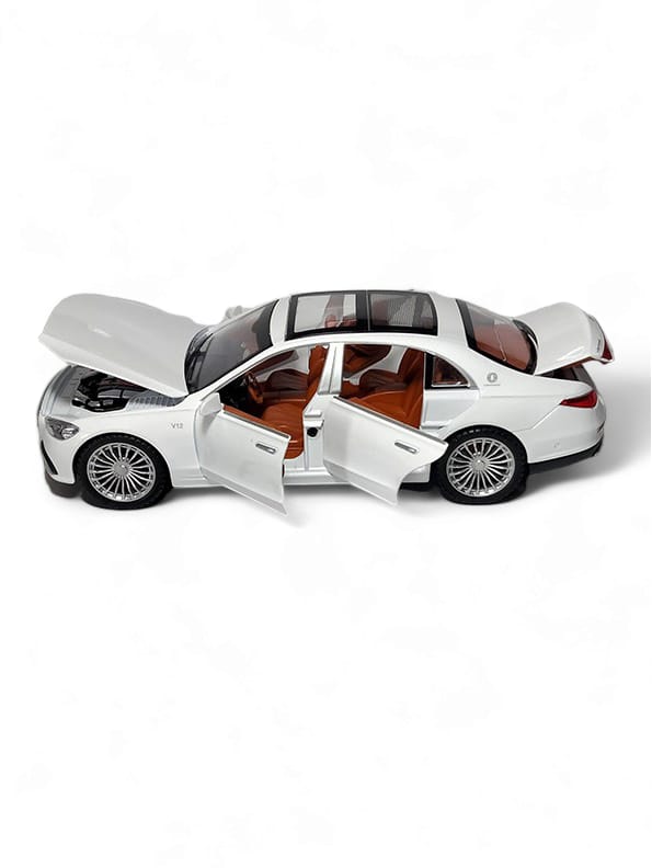 Maybach S600 Metal Model Diecast Car - White Scale 1:22 (T-M-16)