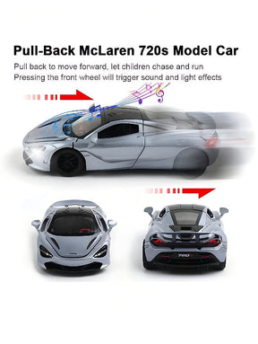 McLaren 720s Model Metal Diecast Car - Purple Scale 1:32 (T-M-15)