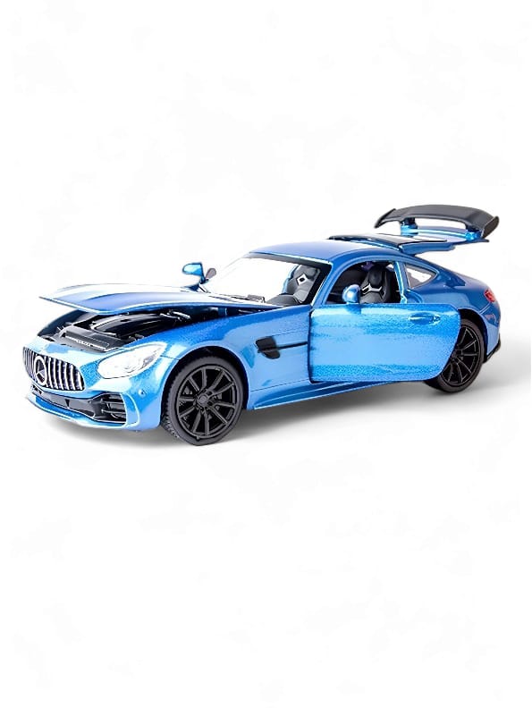 Mercedes Benz AMG GT R Metal Model Sports Diecast Car - Blue Scale 1:32 (TV-May-15)