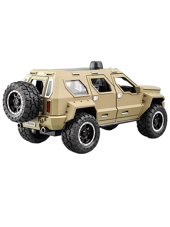 Military Metal Diecast Car - Green - Large Size (L3-148)