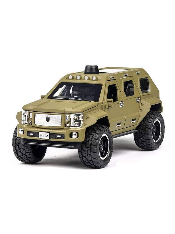 Military Metal Diecast Car - Green - Large Size (L3-148)