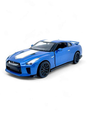 Nissan GTR R35 Metal Model Diecast Car - Blue Scale 1:32 (T-M-15)