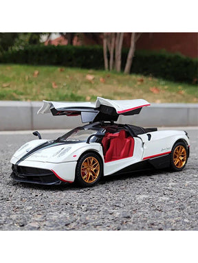 Pagani Huayra Racing Car Meta Model Diecast Scale 1:18 - White (S)