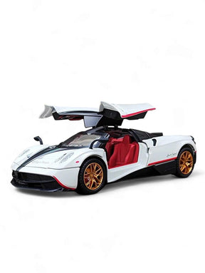 Pagani Huayra Racing Car Meta Model Diecast Scale 1:18 - White (S)