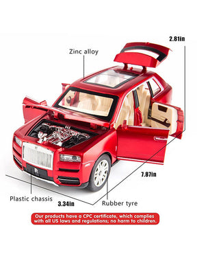 Rolls Royce Cullinan Metal Model Diecast Car - Red (L12-81)