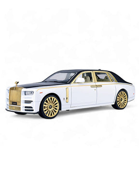 Limited Edition - Lux Gold - Rolls Royce Phantom Metal Diecast Car - Scale 1:24