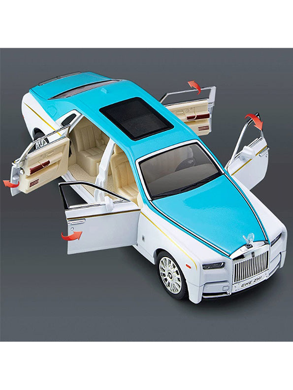 Rolls Royce Phantom Metal Model Diecast Car - White (L12-81)