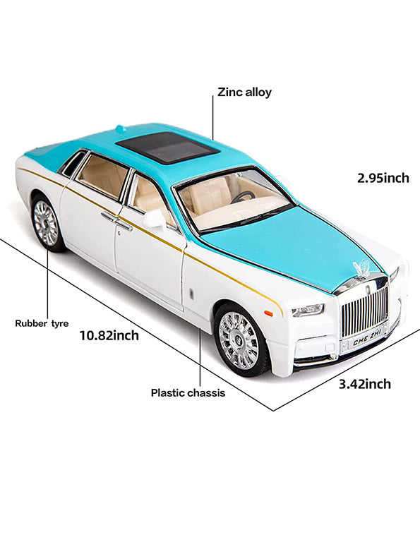 Rolls Royce Phantom Metal Model Diecast Car - White (L12-81)