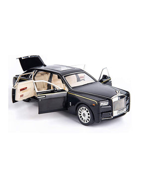 Rolls Royce Phantom Diecast Metal Modal Car Scale 1:32 - Black Medium Size (L12-81)