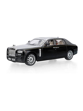 Rolls Royce Phantom Diecast Metal Modal Car Scale 1:32 - White Medium Size (L12-81)