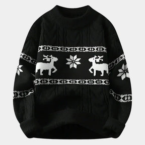 Cashmere Black Christmas Sweater