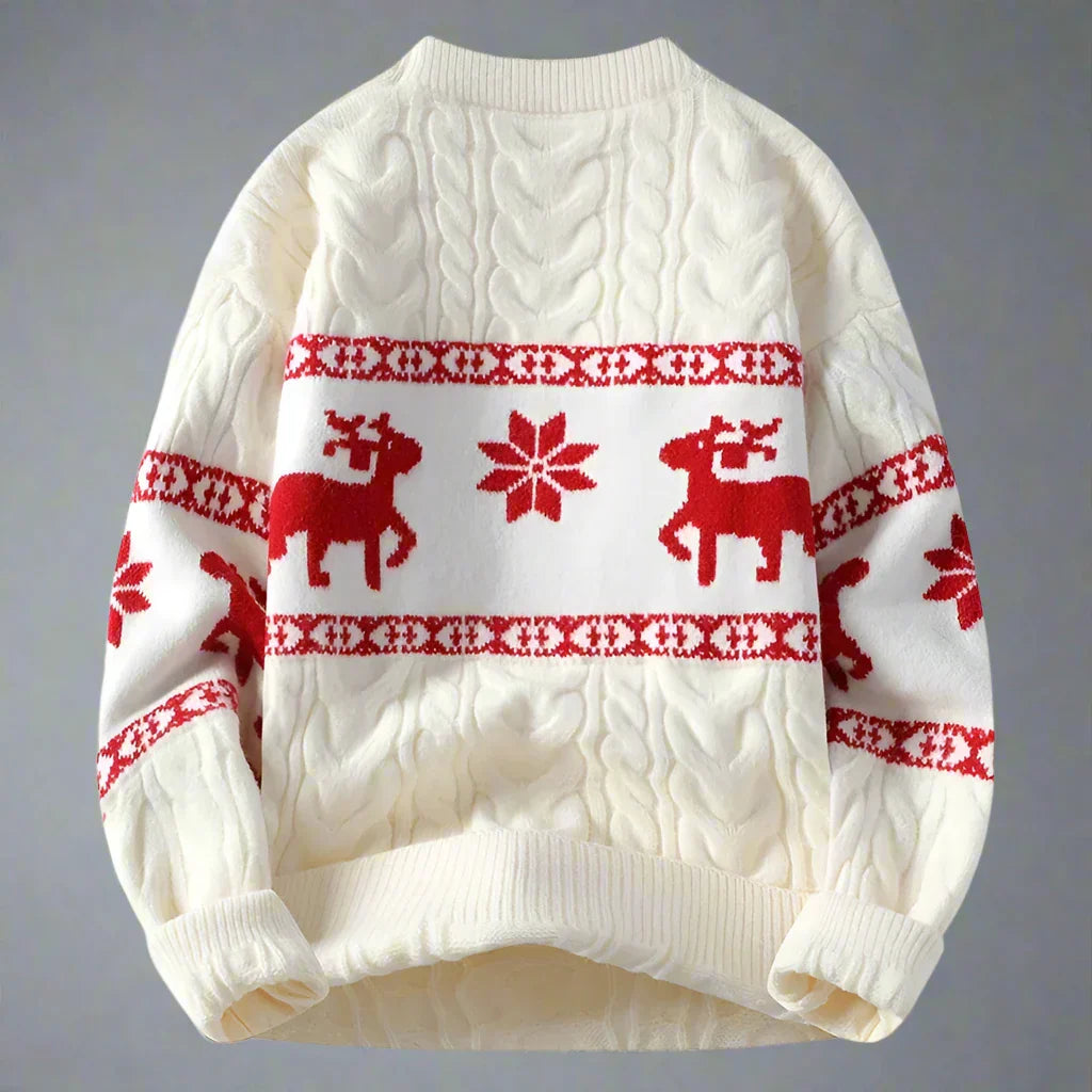 Cashmere White Christmas Sweater