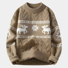 Cashmere Khaki Christmas Sweater