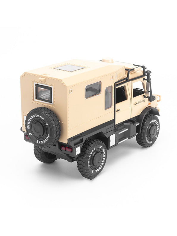 Mercedes Unimog U5000 Diecast Off-Road Vehicle Motorhome - Beige Scale 1:24 (T-M-16)