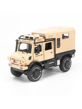 Mercedes Unimog U5000 Diecast Off-Road Vehicle Motorhome - Beige Scale 1:24 (T-M-16)