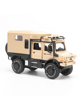 Mercedes Unimog U5000 Diecast Off-Road Vehicle Motorhome - Beige Scale 1:24 (T-M-16)