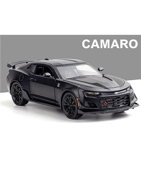 Chevrolet Camaro Metal Model Diecast Car - Matte Black Scale 1:32 (T-M-15)