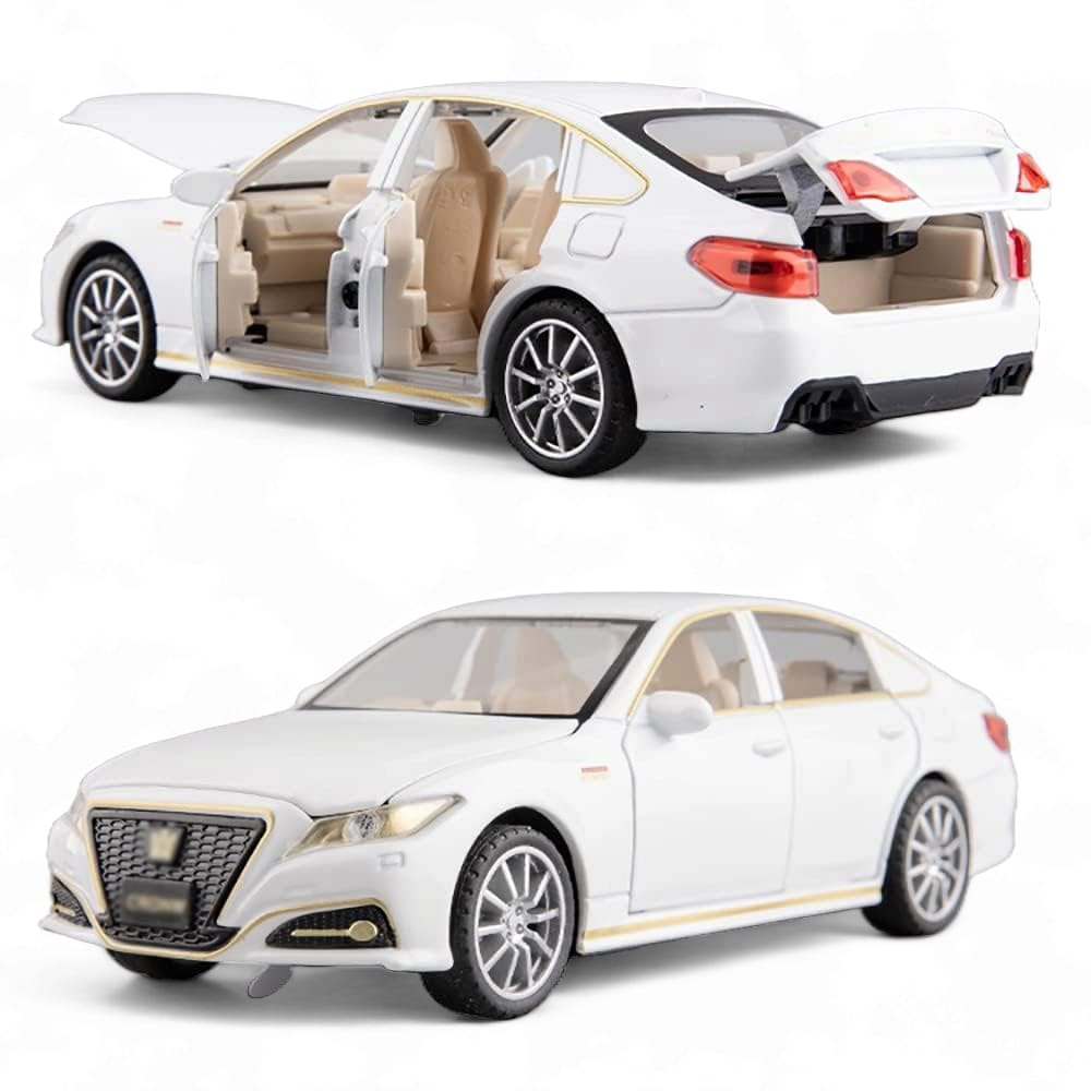 Toyota Crown GT180 Model Openable Doors and Light Metal Diecast Car - Big Size