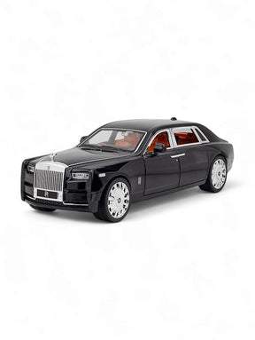 Rolls Royce Phantom Diecast Metal Modal Car Scale 1:32 - Black Medium Size (L12-81)