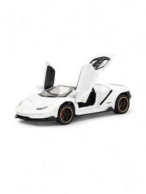 Lamborghini Centenario LP770 Metal Model Diecast Cast - White Scale 1:32 (T-M-14)