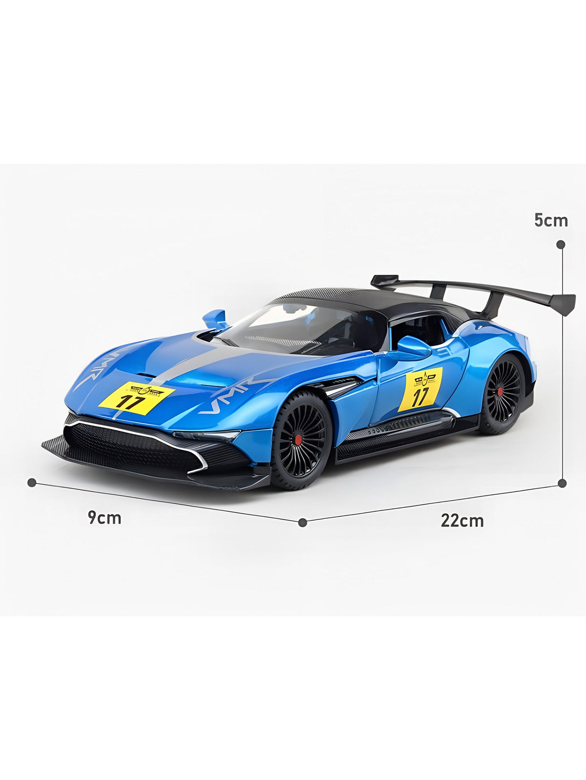 Aston Martin Vulcan Model Metal Diecast Car - Blue Scale 1:22 (T-M-16)