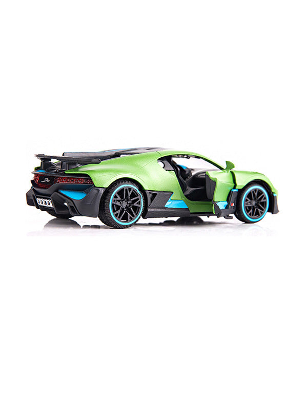 Bugatti Divo Pull Back Diecast Cars Scale 1:32 Pack Of 3 - Black, Blue, Green (MS-M-46)