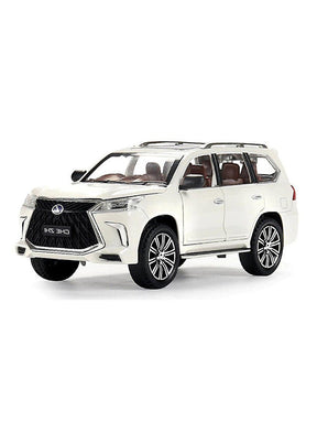 Lexus LX 570 Road Metal Diecast Car Openable Door With Lights Model Car - Big Size