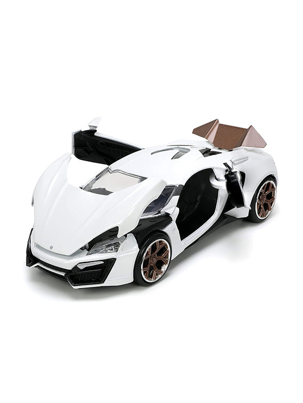 W Motors Lykan Hyper-Sport Speed Racing Car Openable Doors Model Car Metal Diecast Car - Size