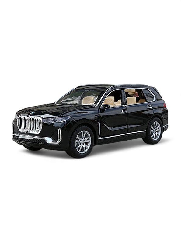 BMW X7 Model Metal Diecast Car Openable Doors Sound And Light - Black (M-38)