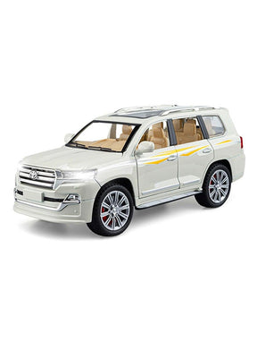 Toyota Land Cruiser Metal Diecast Model Car Toy Openable Doors - Big Size