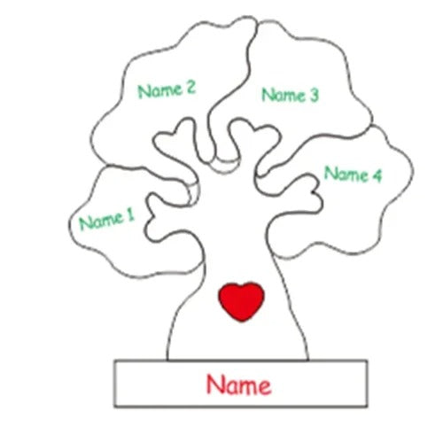 Family Tree Wooden Puzzle