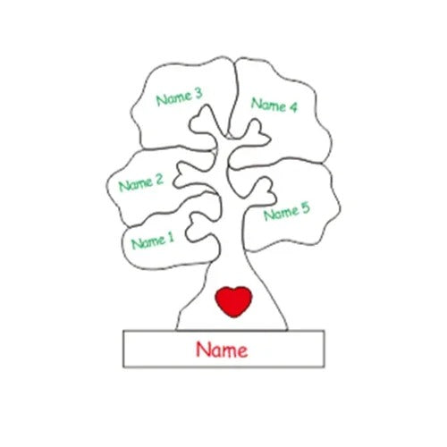 Family Tree Wooden Puzzle